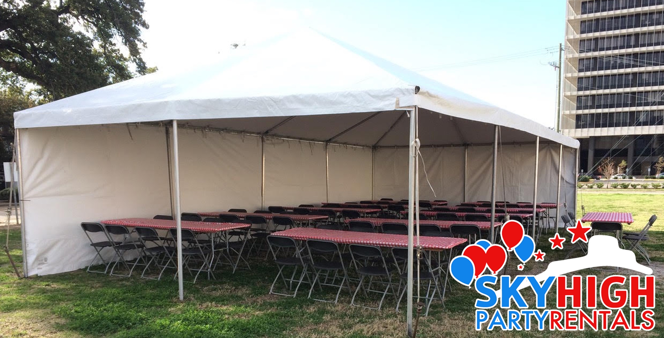 Usa 20 x40 frame tent rentals sky high party rentals