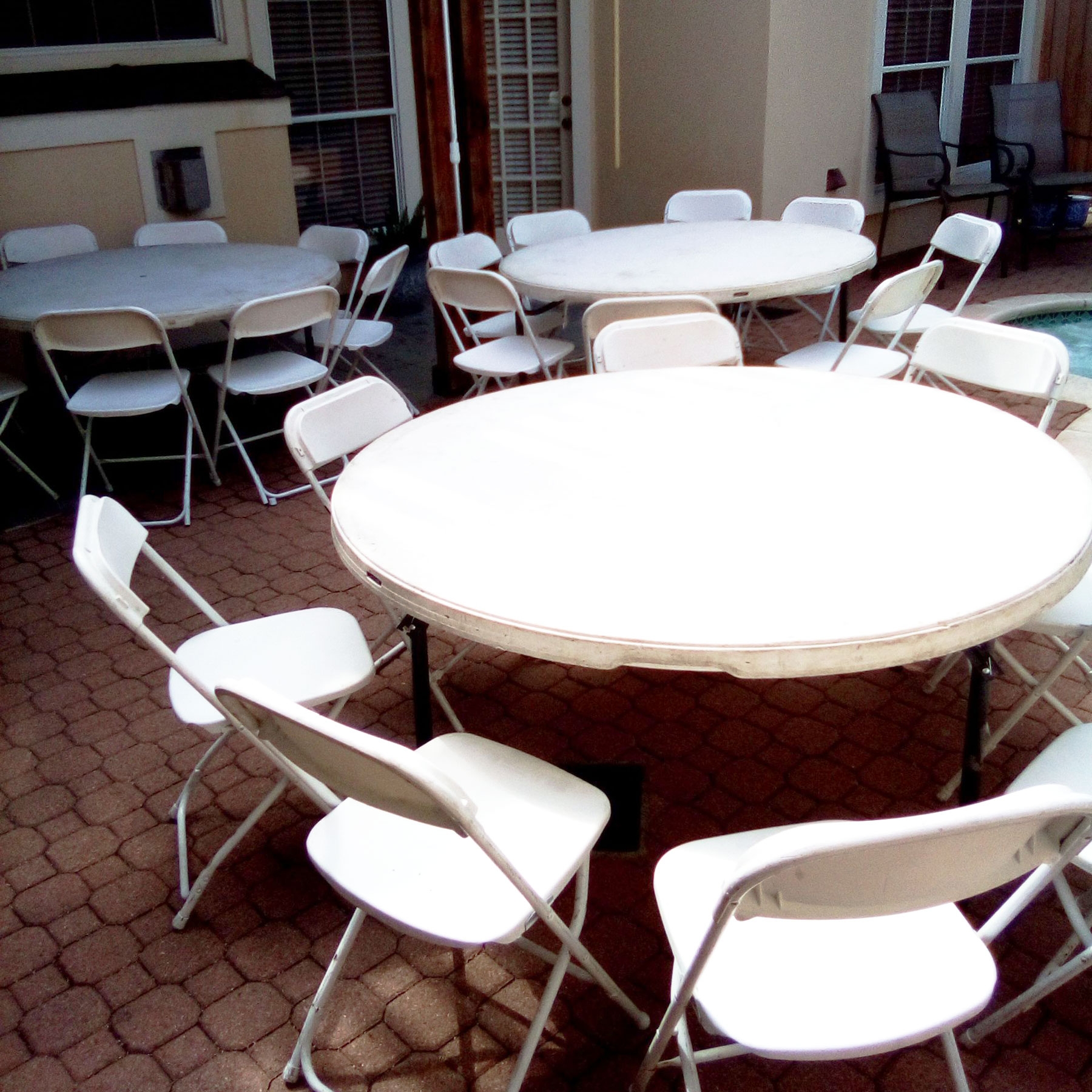 Houston Adult Round Table Chairs Rentals Delivered