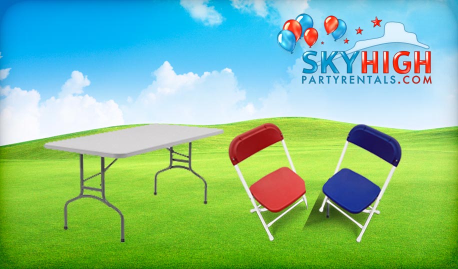 Usa 1 4ft Rectangle Kids Table 8 Kids Chairs Rentals Sky High